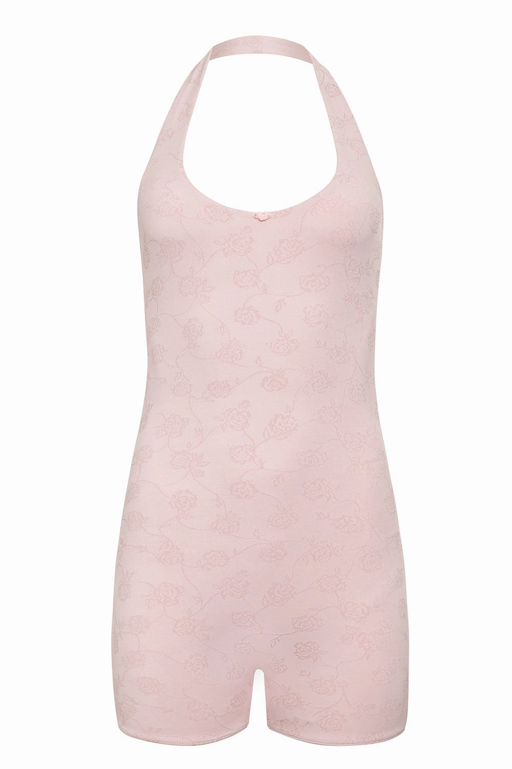 Aurora Halter Bodysuit - Pink Petals