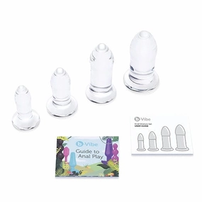 B-Vibe - Glass Anal Dilator Set 4 Pieces (Clear)