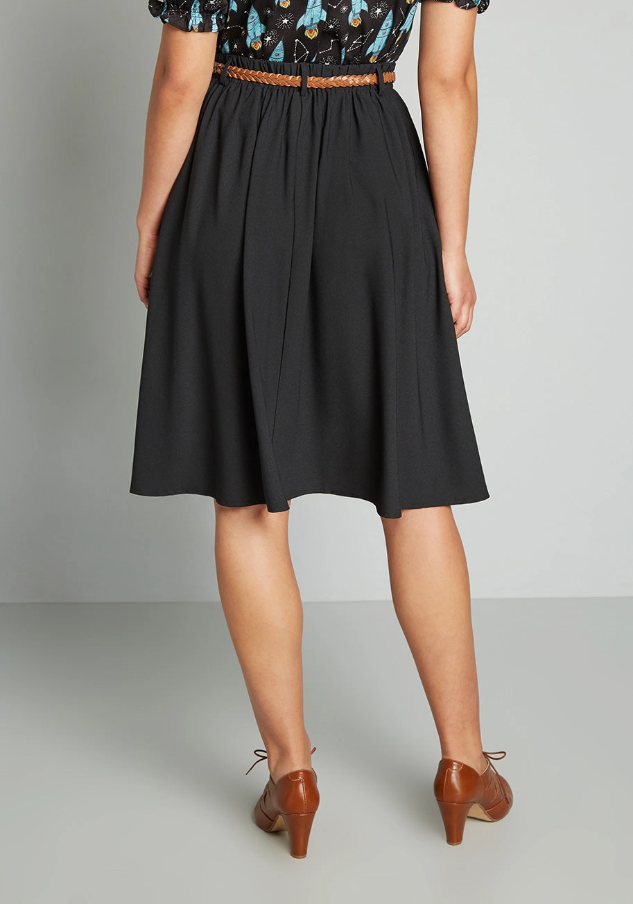 Breathtaking Tiger Lilies Midi Skirt
