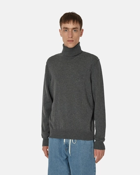 Cashmere Turtleneck Sweater Medium Grey