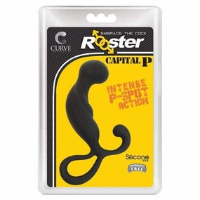 Curve Novelties - Rooster Capital P Silicone Silk Prostate Massager (Black)