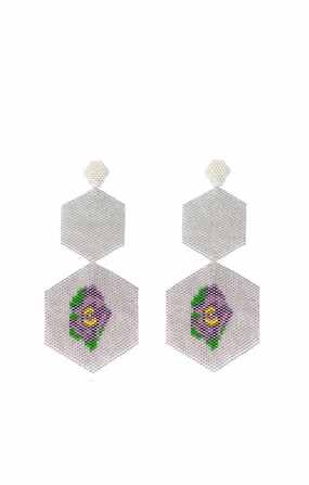 Earrings Bavaria Horus Silver Night