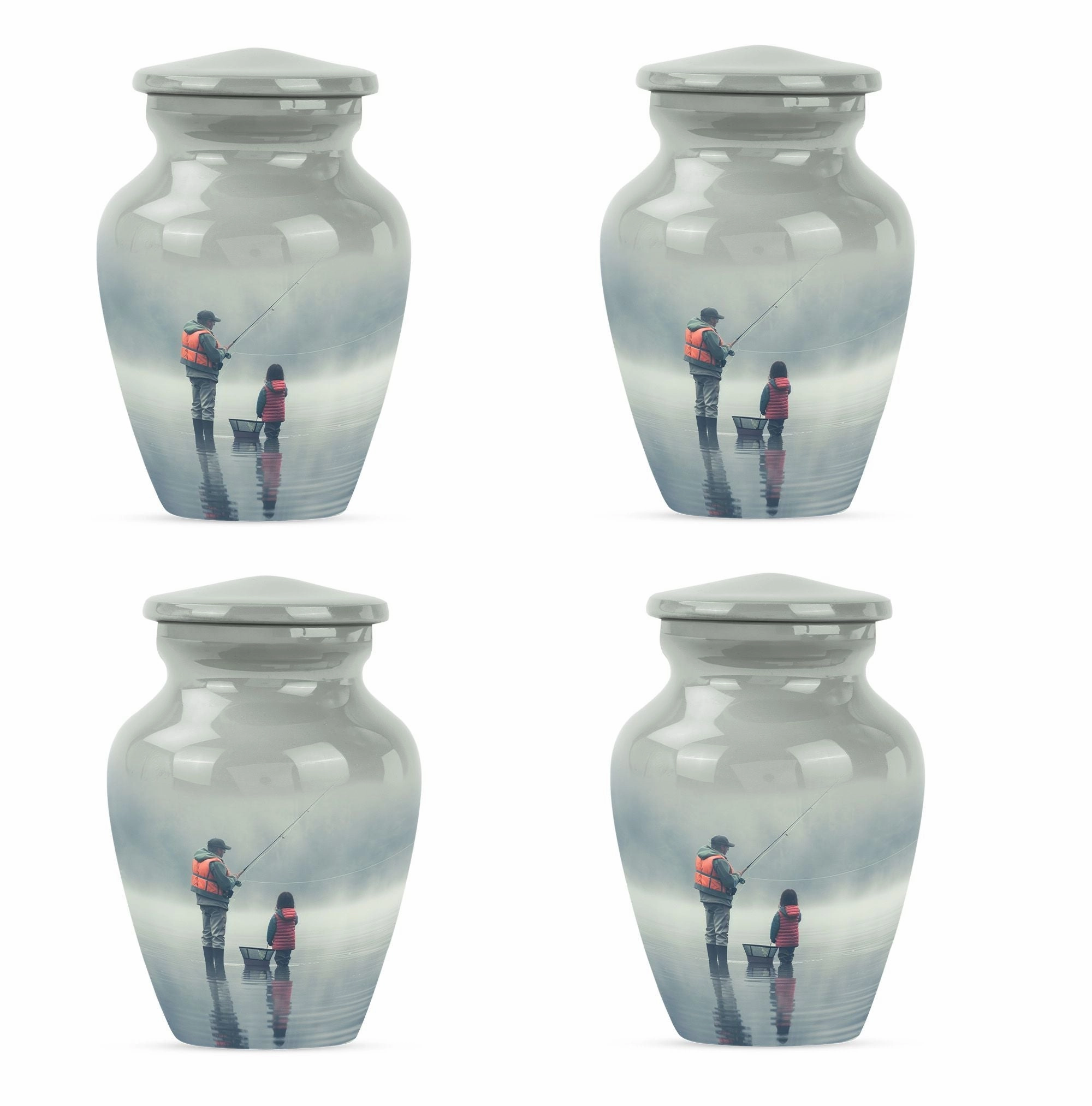 Eternal Tranquillity: Fishing Urn Tribute for Cherished Memories