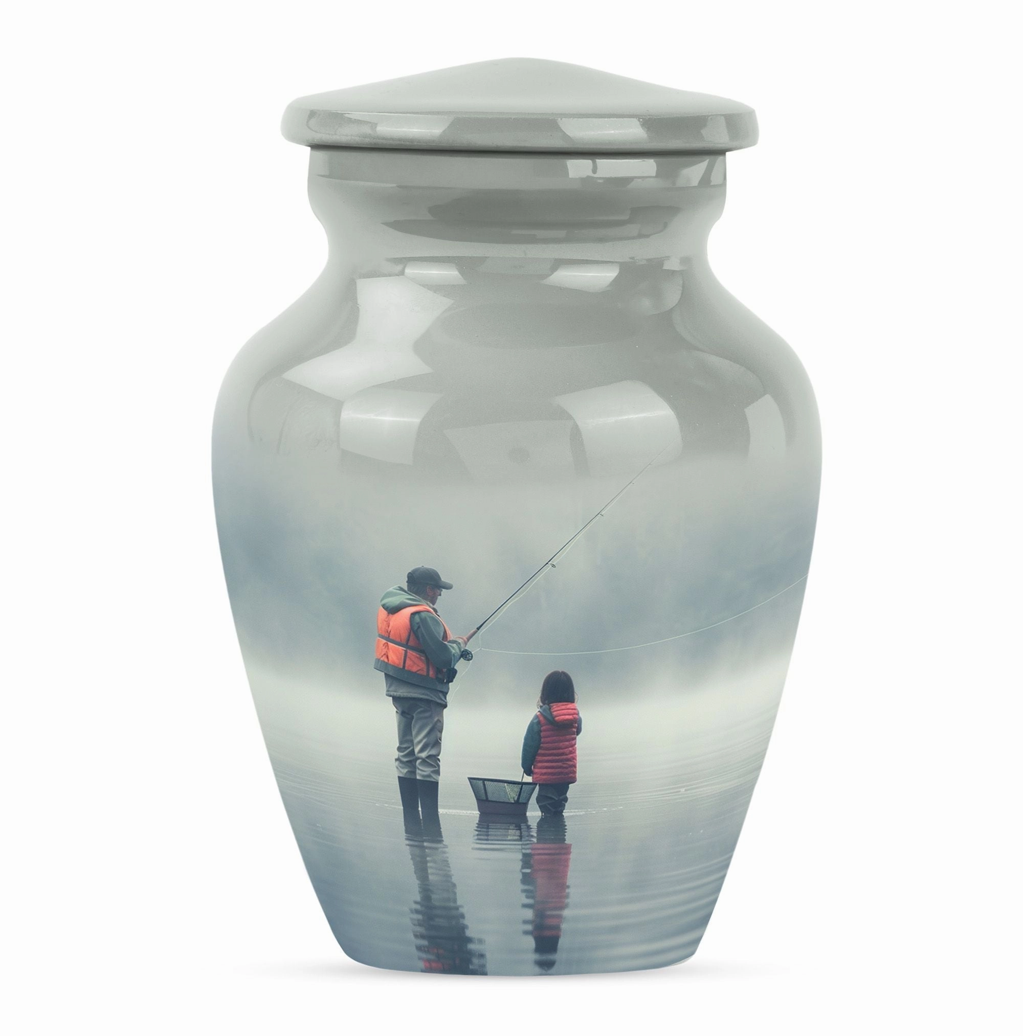 Eternal Tranquillity: Fishing Urn Tribute for Cherished Memories