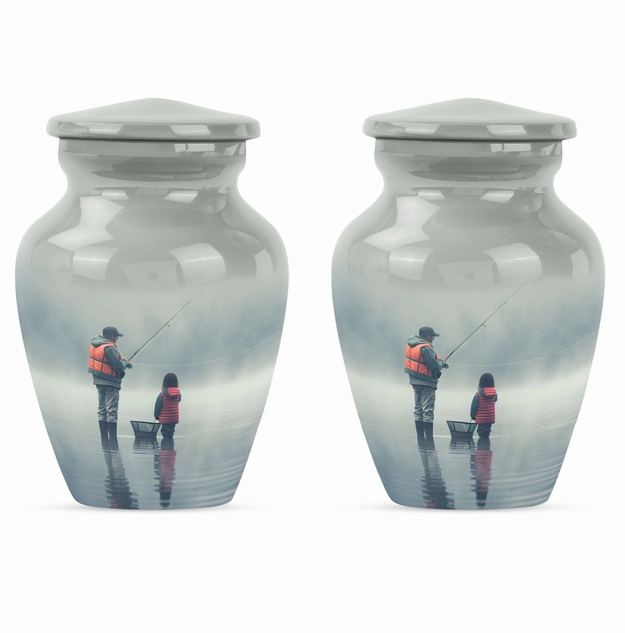 Eternal Tranquillity: Fishing Urn Tribute for Cherished Memories