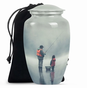 Eternal Tranquillity: Fishing Urn Tribute for Cherished Memories