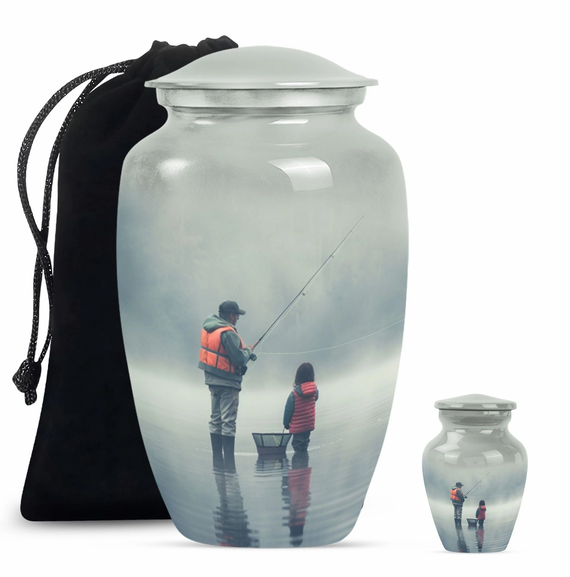 Eternal Tranquillity: Fishing Urn Tribute for Cherished Memories