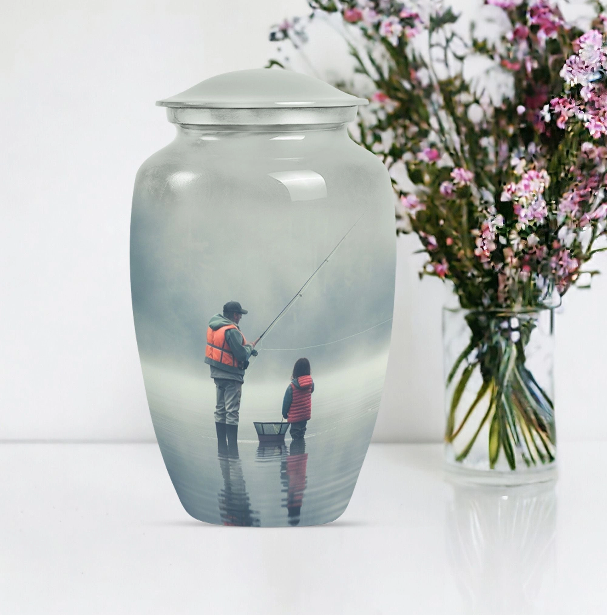 Eternal Tranquillity: Fishing Urn Tribute for Cherished Memories