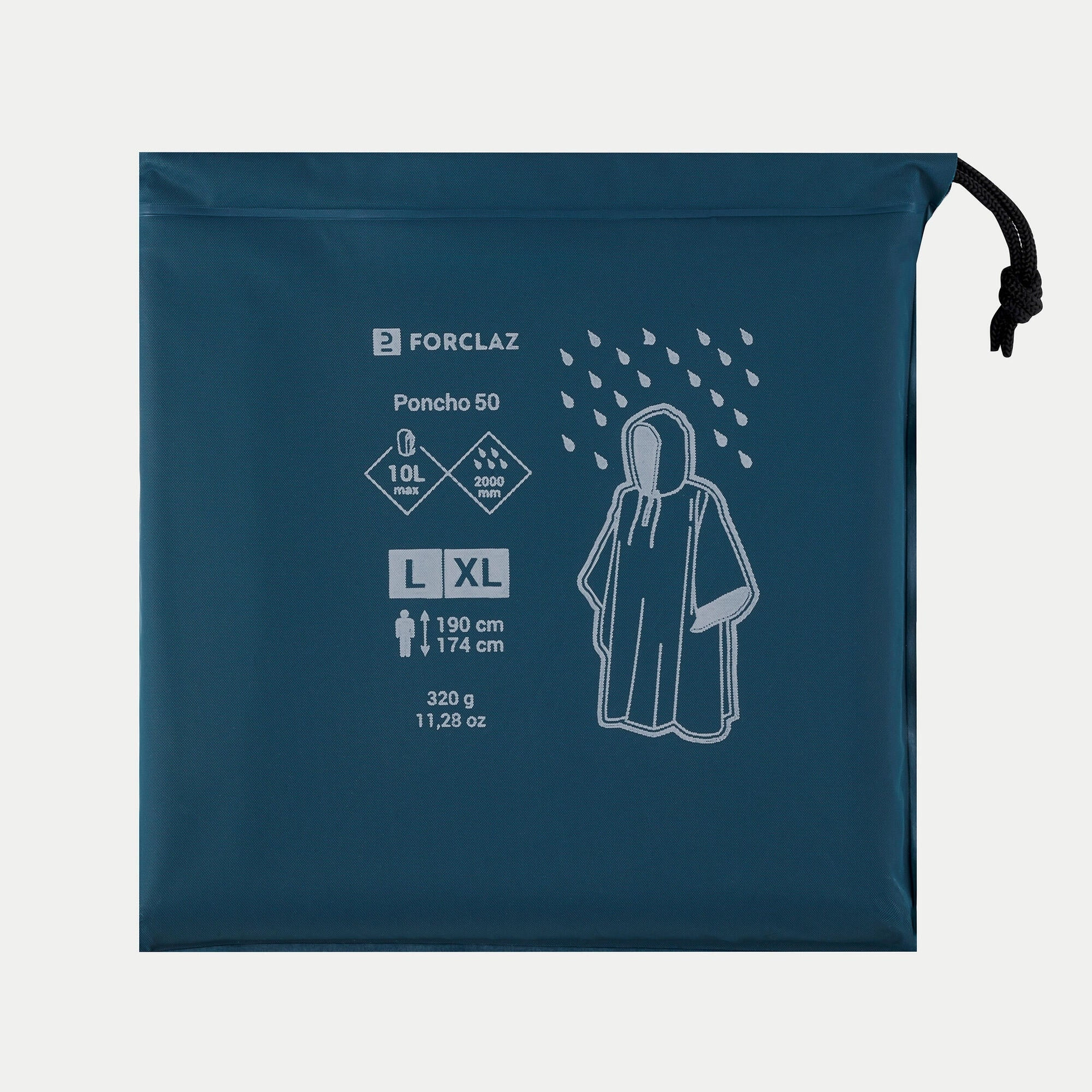 Forclaz MT50 Rain Poncho - 10L