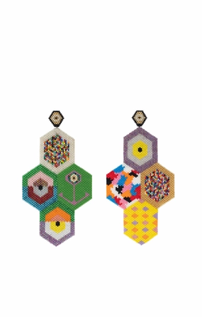 Four Horus Anchor Earrings
