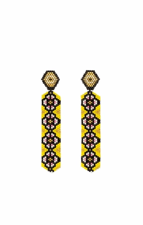 Haiku Caleidoscopio Amarillo Earrings