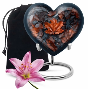 Mapple Leaf Embellished Cremation Tribute for Beloved Adults