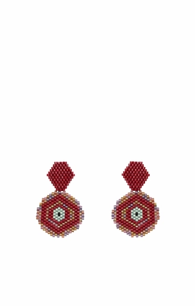 Moneda De Ojo De Gato Earrings