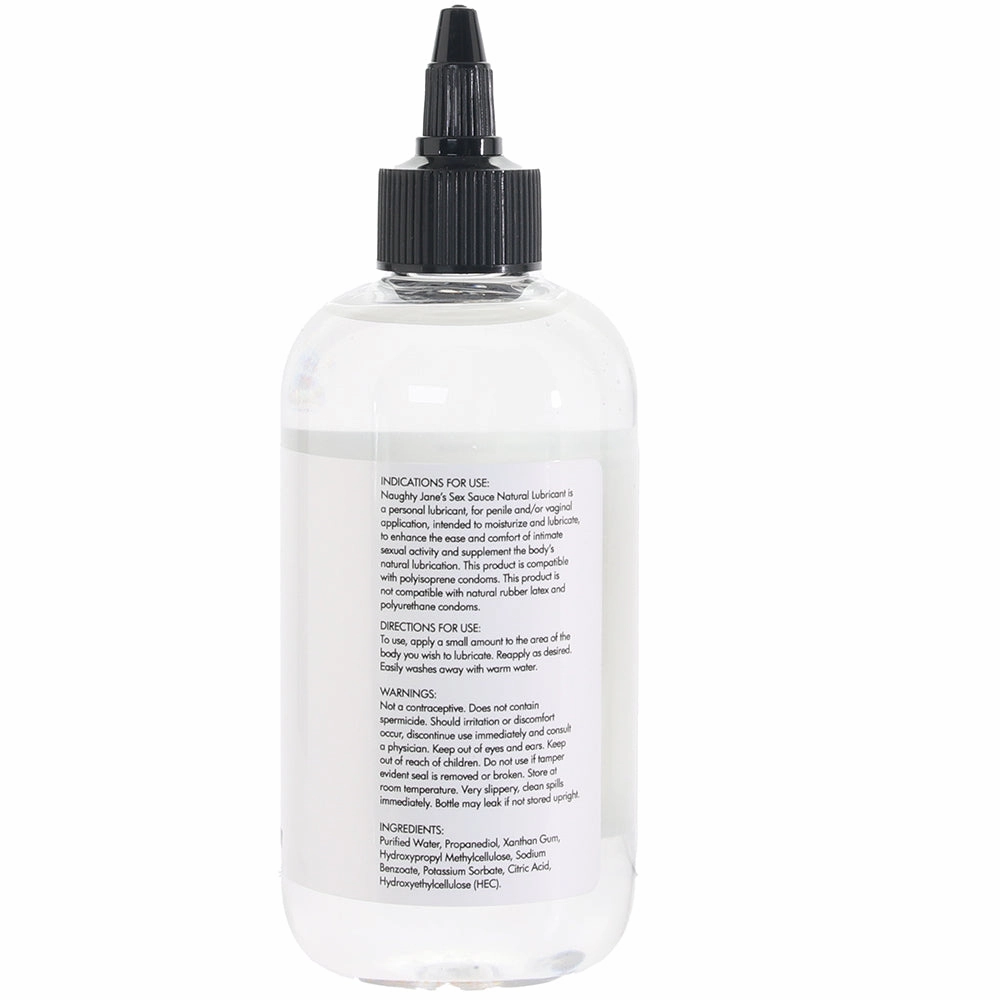 Naughty Jane's Sex Sauce Natural Lubricant in 8oz/236ml