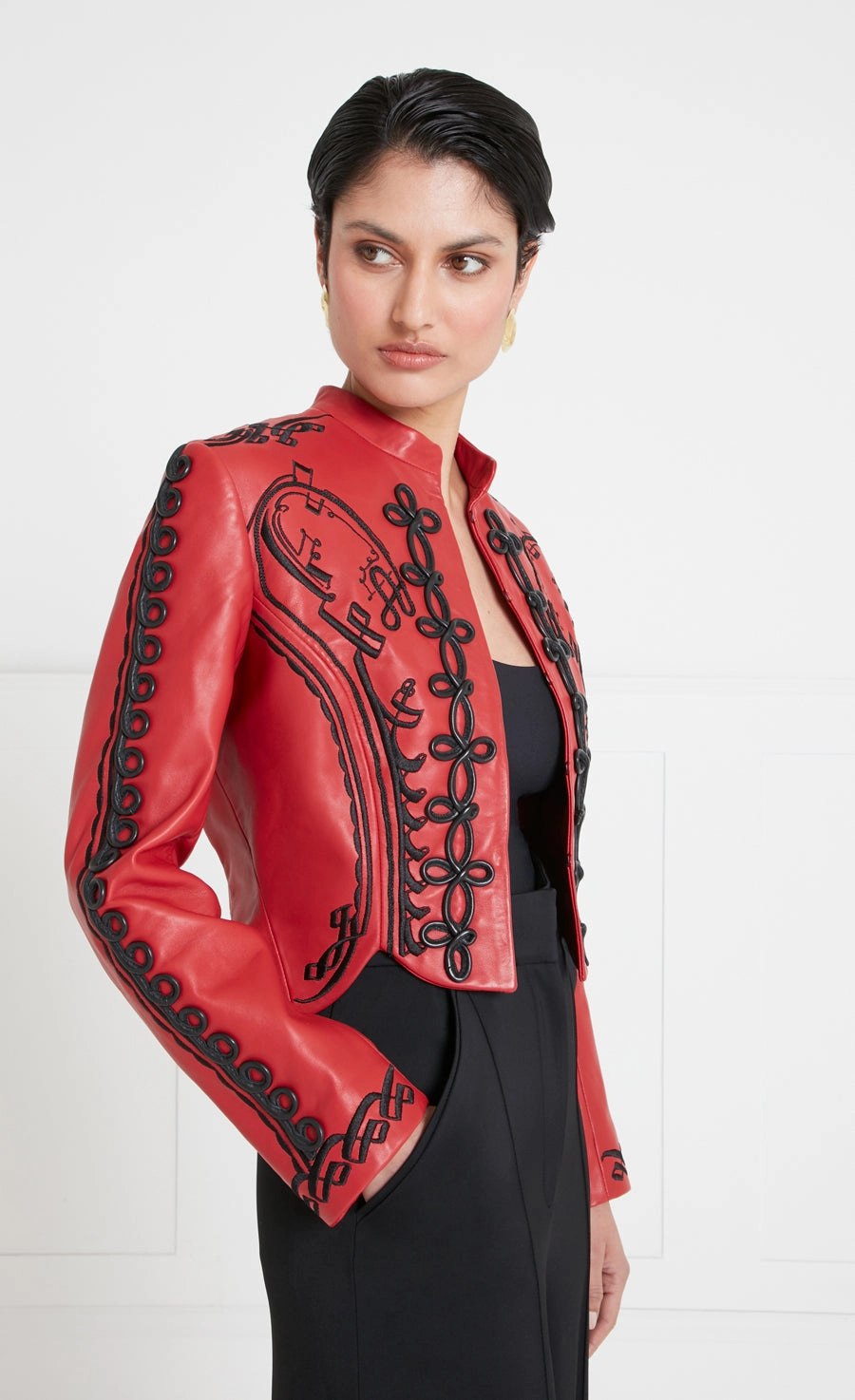 Salerno Leather Jacket - Red Clay