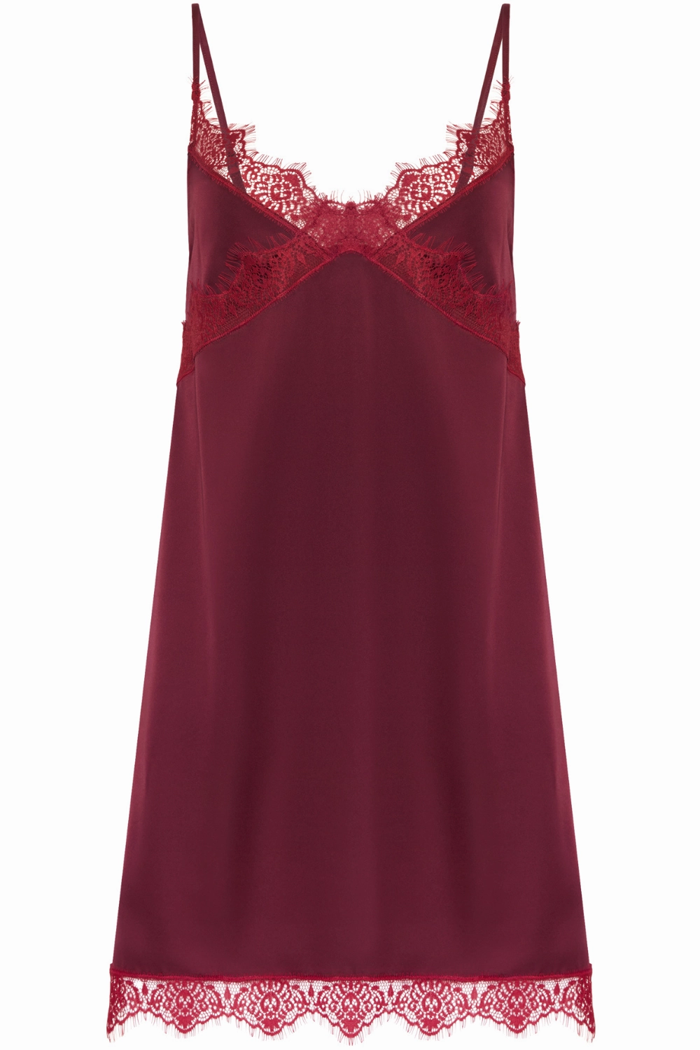Satin Secrets Nightdress Spinel Red, Size 2 (UK 10-12)