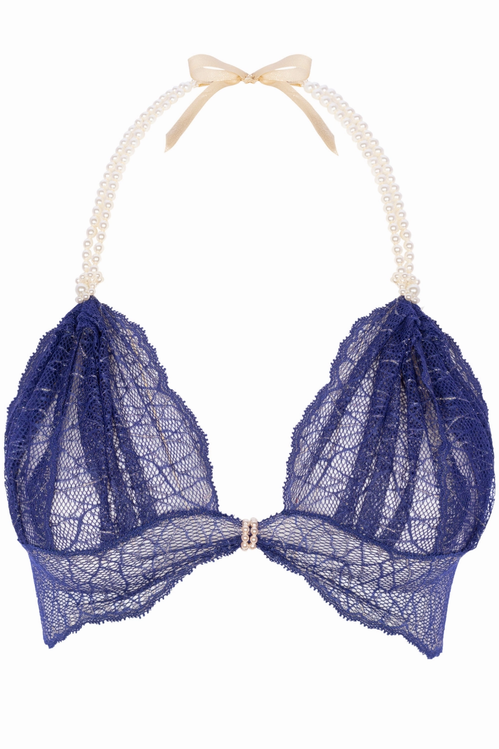 Sydney Daisy Pearl Bra in Blue